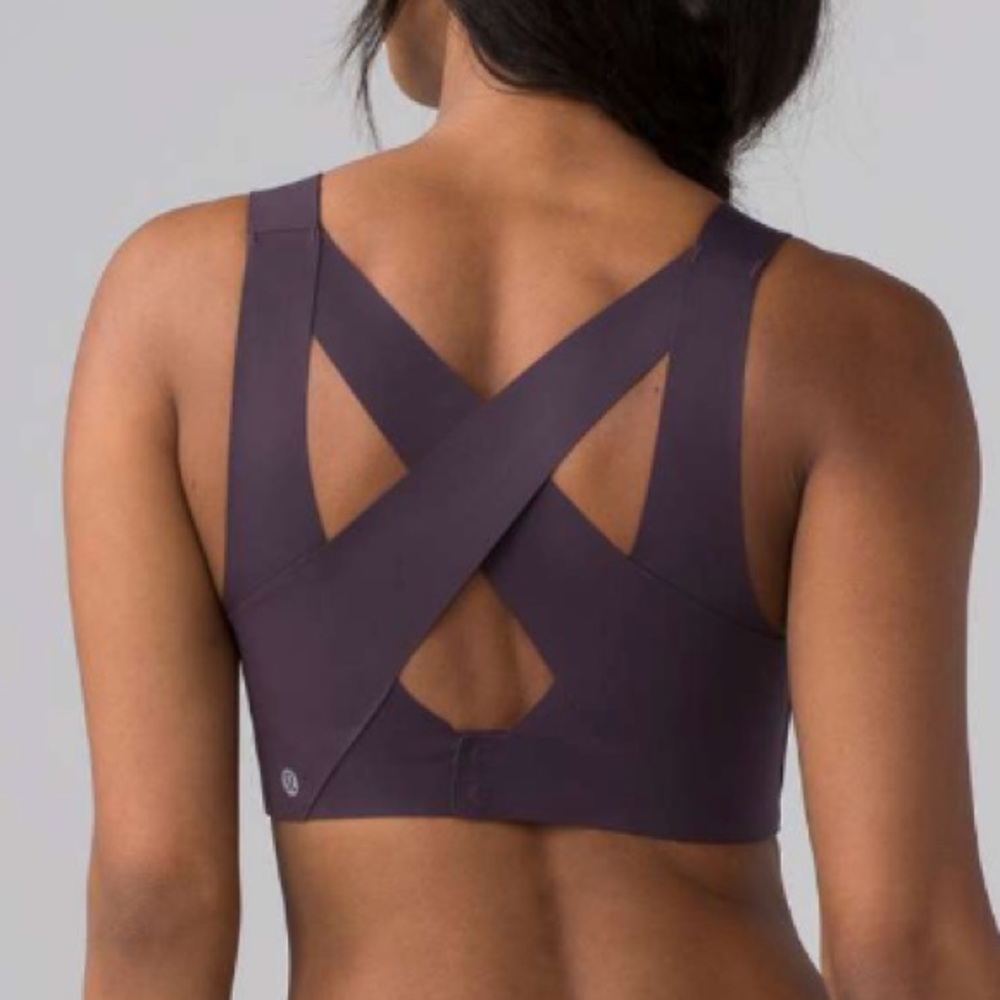 NWT BLCT LULULEMON ENLITE BRA BLACK CURRANT - 32 C - Picture 5 of 6
